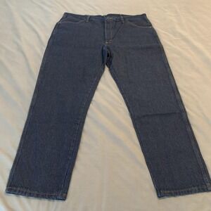 Rustler Jeans Mens 40x30 Blue Dark Wash Regular Fit Straight Leg Denim Pants